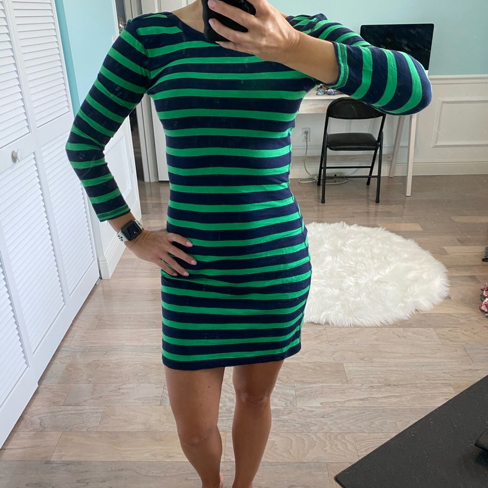 Express LS cotton blend dress. Sz XS